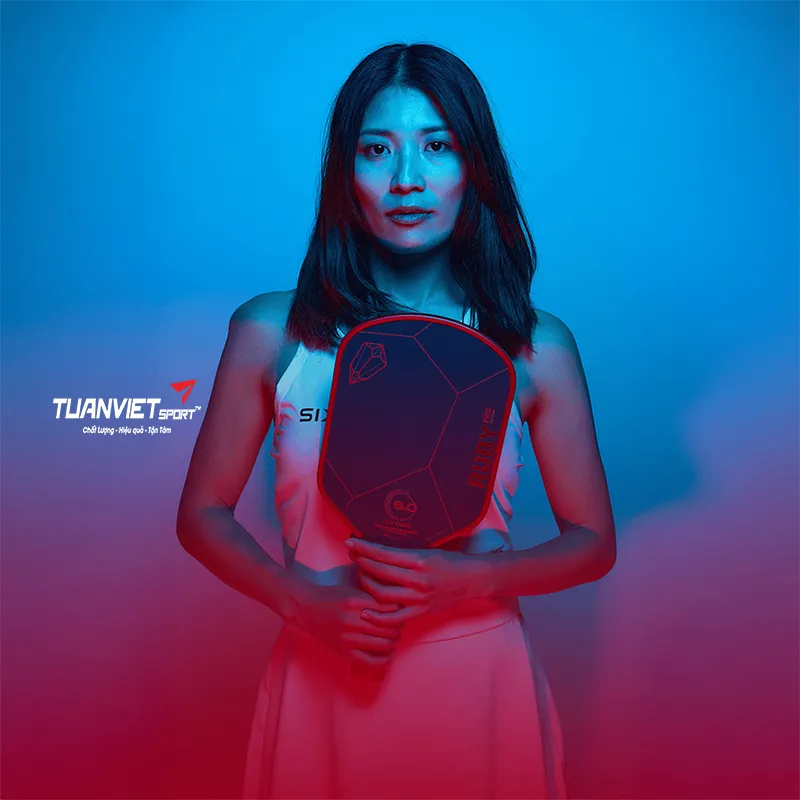 Vợt Pickleball Six Zero Ruby Pro 14mm