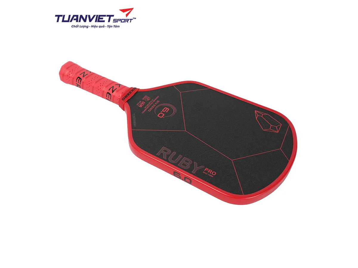 Vợt Pickleball Six Zero Ruby Pro 14mm
