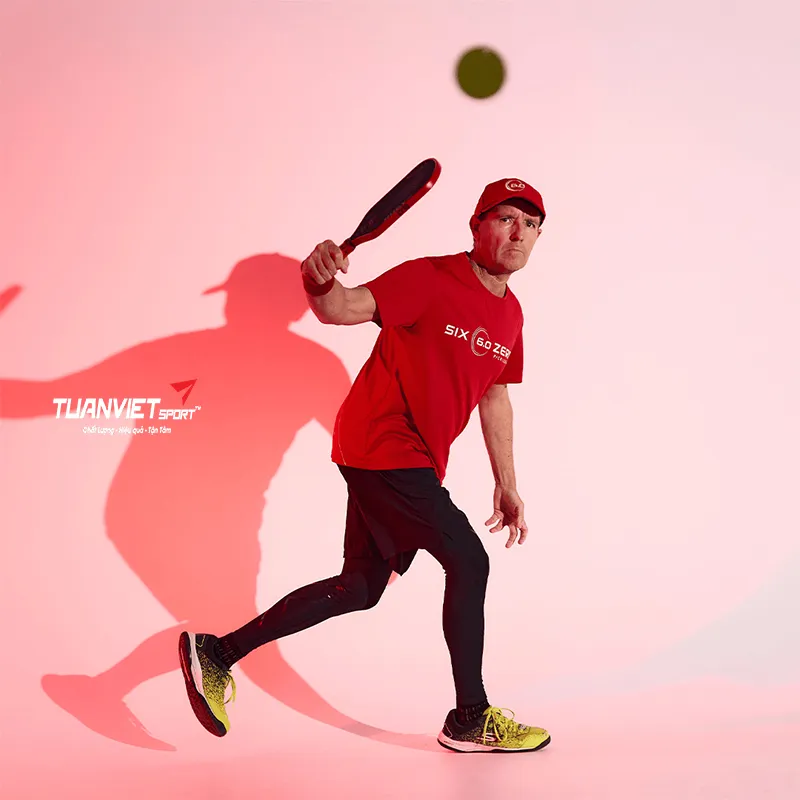 Vợt Pickleball Six Zero Ruby Pro 14mm - Đỏ