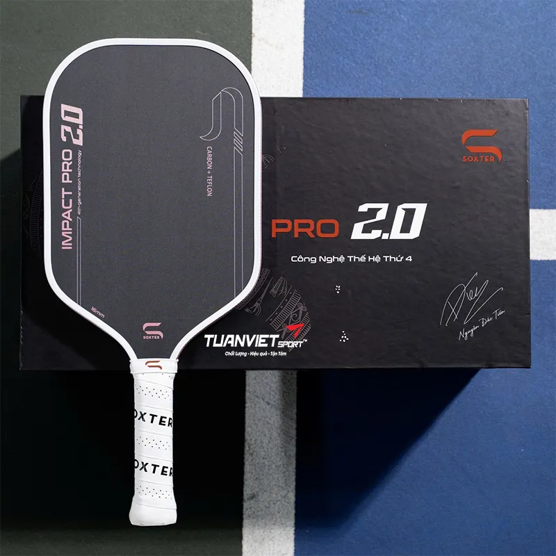 Vợt Pickleball Soxter Impact Pro 2.0 - Carbon + Teflon 