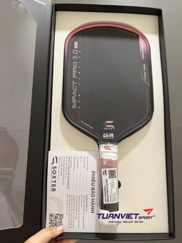 Vợt Pickleball Soxter Impact Pro 3.0 Ultra - Gradient Hồng