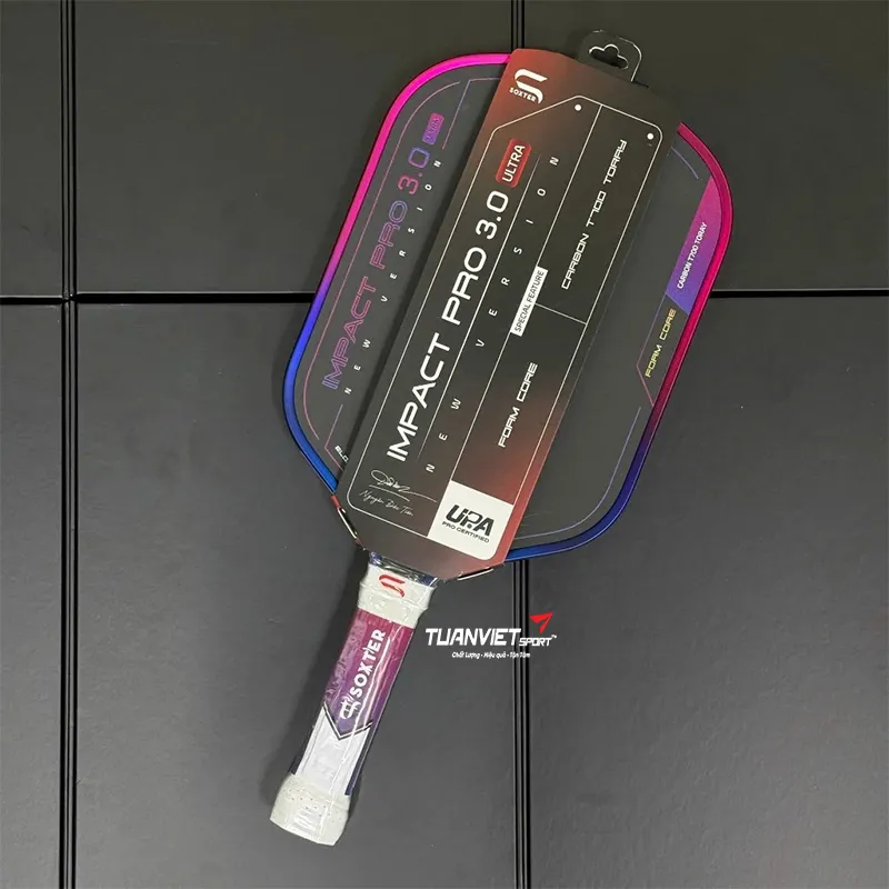 Vợt Pickleball Soxter Impact Pro 3.0 Ultra Gradient Xanh T&iacute;m
