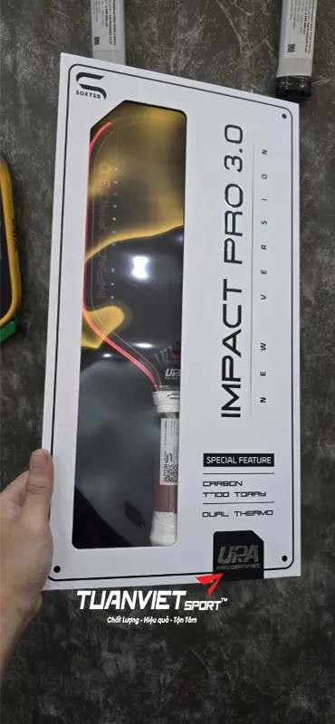 H&igrave;nh ảnh thực tế của Vợt Pickleball Soxter Impact Pro 3.0