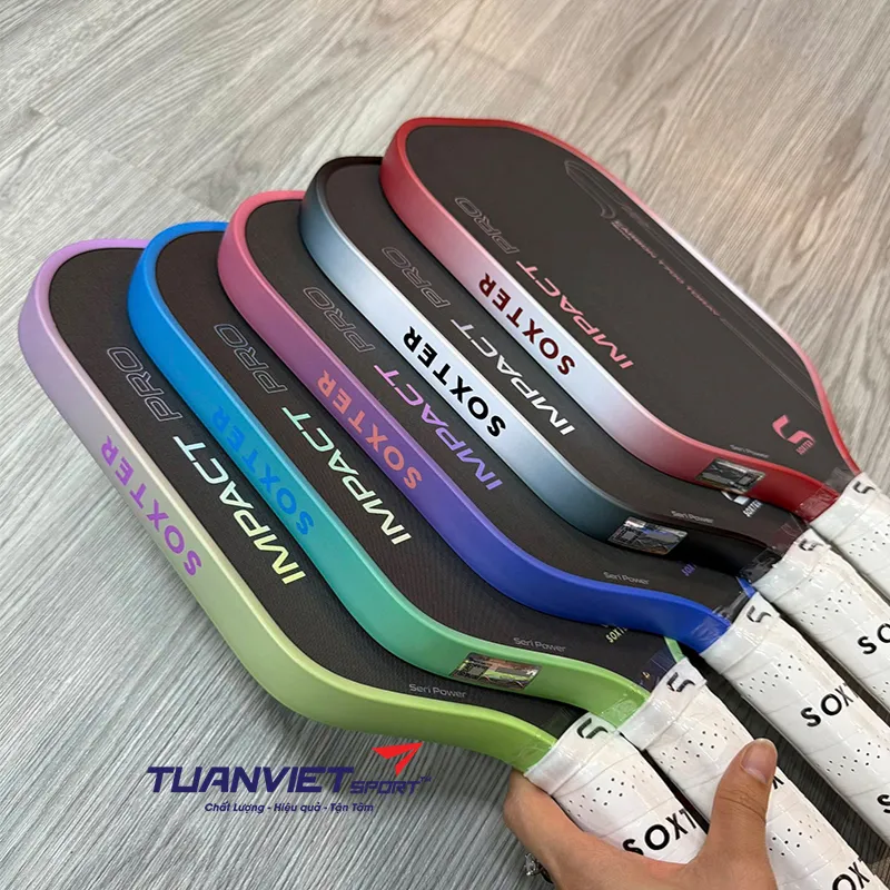 H&igrave;nh ảnh thực tế của Vợt Pickleball Soxter Impact Pro Seri Power Plus 2026