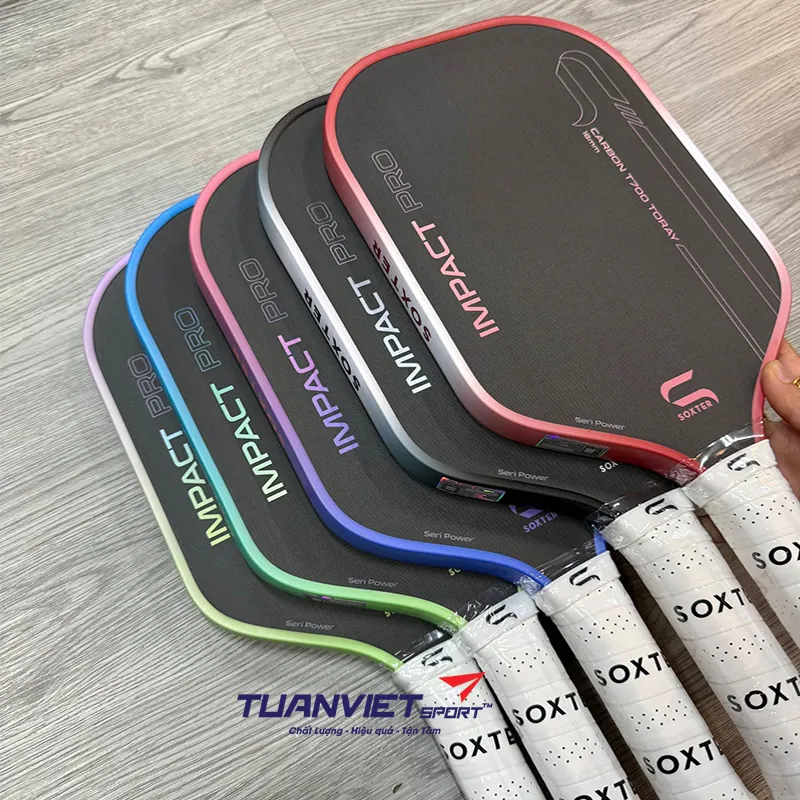 H&igrave;nh ảnh thực tế của Vợt Pickleball Soxter Impact Pro Seri Power Plus 2026