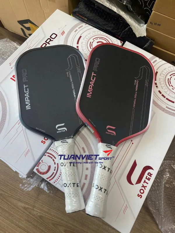H&igrave;nh ảnh thực tế của Vợt Pickleball Soxter Impact Pro Seri Power Plus 2026