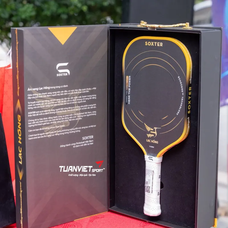 H&igrave;nh ảnh thực tế của Vợt Pickleball Soxter Lạc Hồng