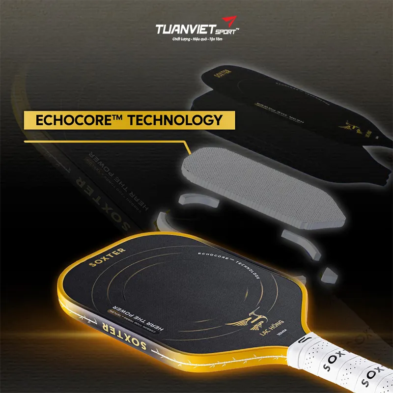 C&ocirc;ng nghệ nổi bật của Vợt Pickleball Soxter Lạc Hồng