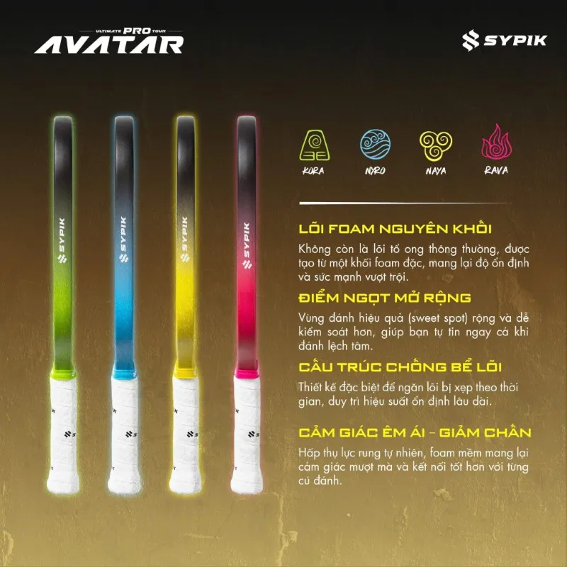 Vợt Pickleball Sypik Avatar Ultimate Pro Tour