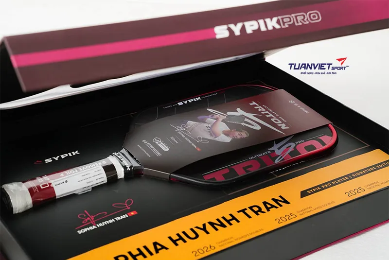 Vợt Pickleball Sypik Triton 5 Pro Player Signature Edition - Sophia Huynh Tran