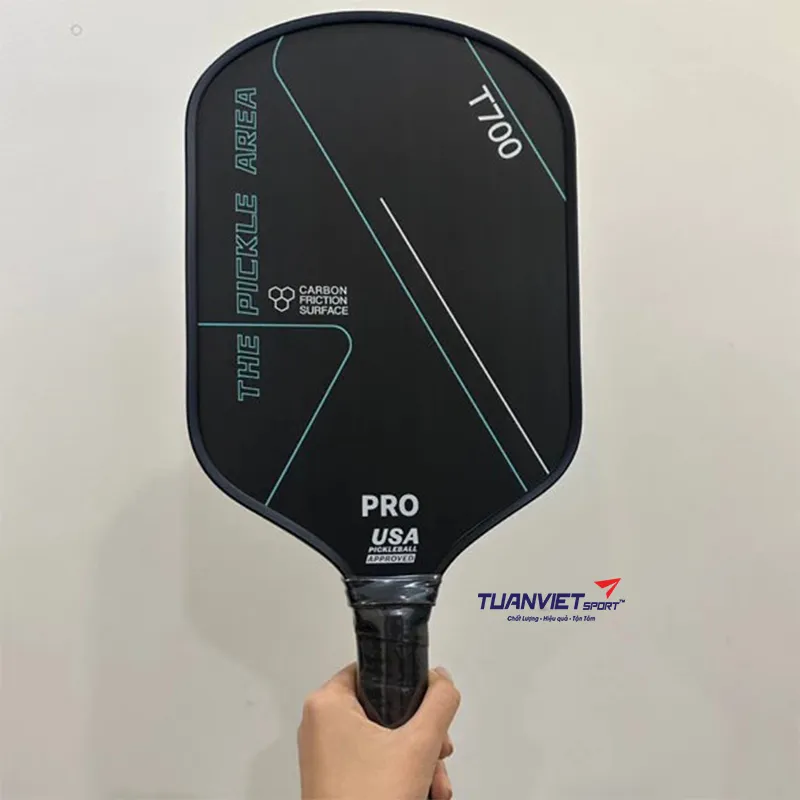 Vợt Pickleball The Pickle Area T700 Pro Đen