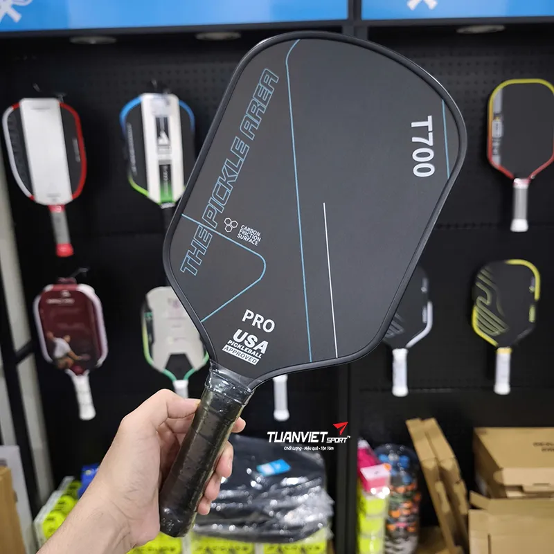 Vợt Pickleball The Pickle Area T700 Pro Đen
