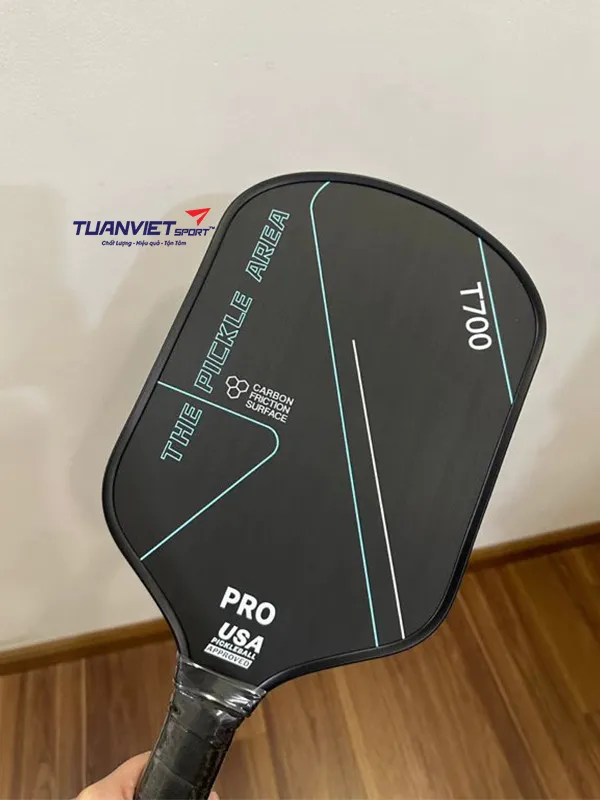 Vợt Pickleball The Pickle Area T700 Pro Đen