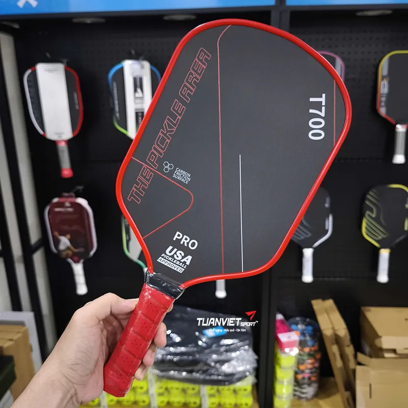 Vợt Pickleball The Pickle Area T700 Pro Đỏ