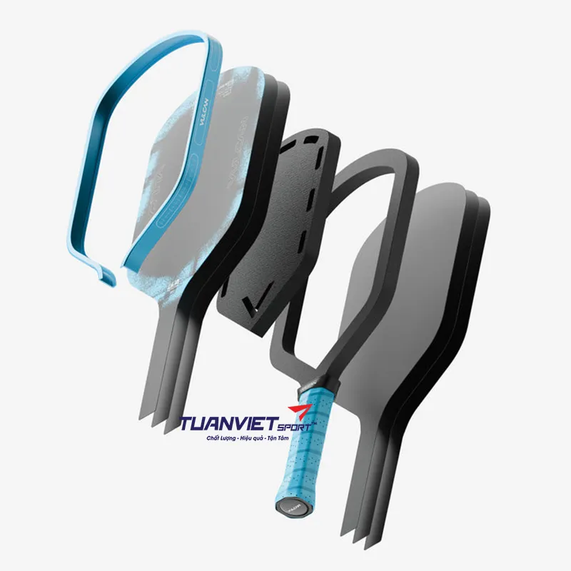 Vợt Pickleball Vulcan Chapter 01 Dark Matter - Hybrid 16mm