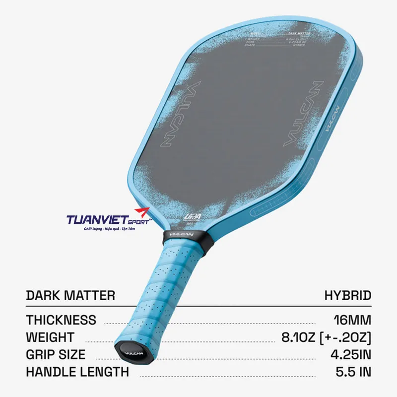 Vợt Pickleball Vulcan Chapter 01 Dark Matter - Hybrid 16mm