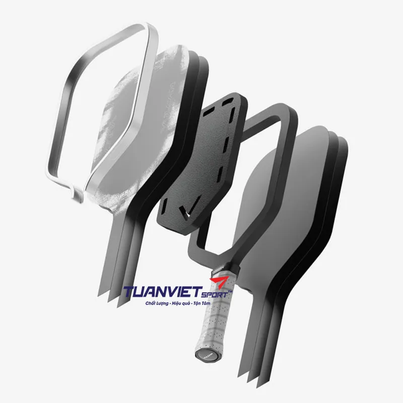 Vợt Pickleball Vulcan Chapter 01 White Noise - Widebody 16mm