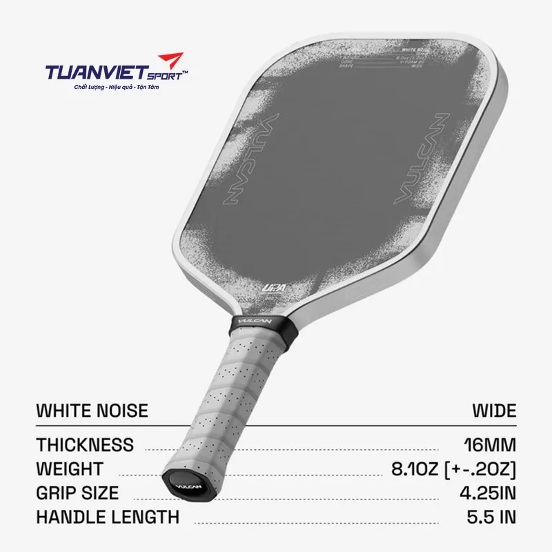 Vợt Pickleball Vulcan Chapter 01 White Noise - Widebody 16mm