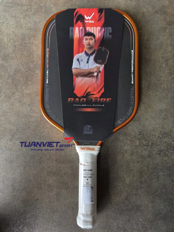 Vợt Pickleball Wika Bao Fire 2 Cam Đậm