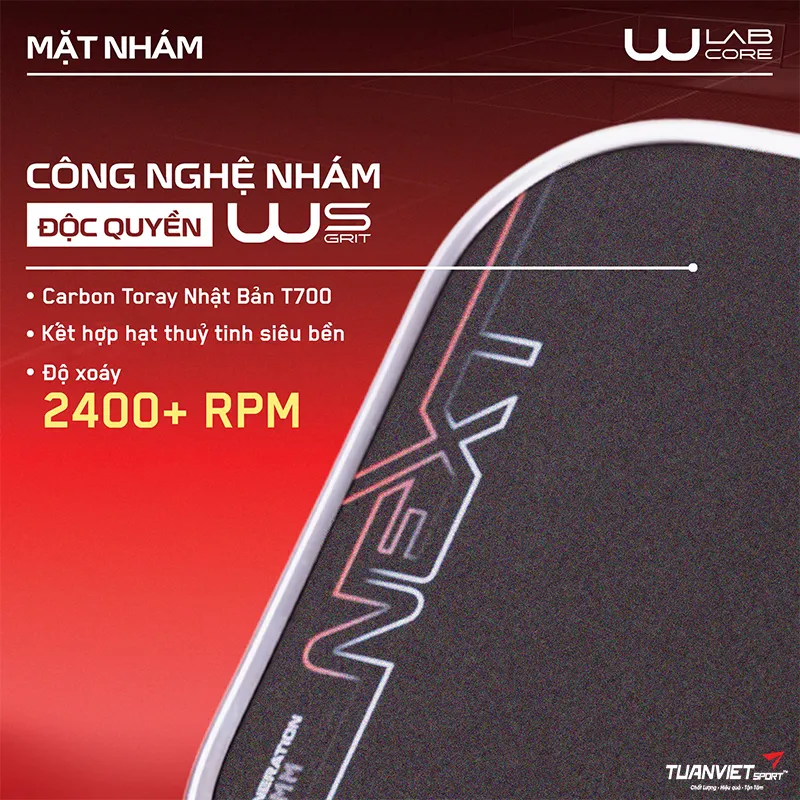 C&ocirc;ng nghệ Vợt Pickleball Wika Next X Edition