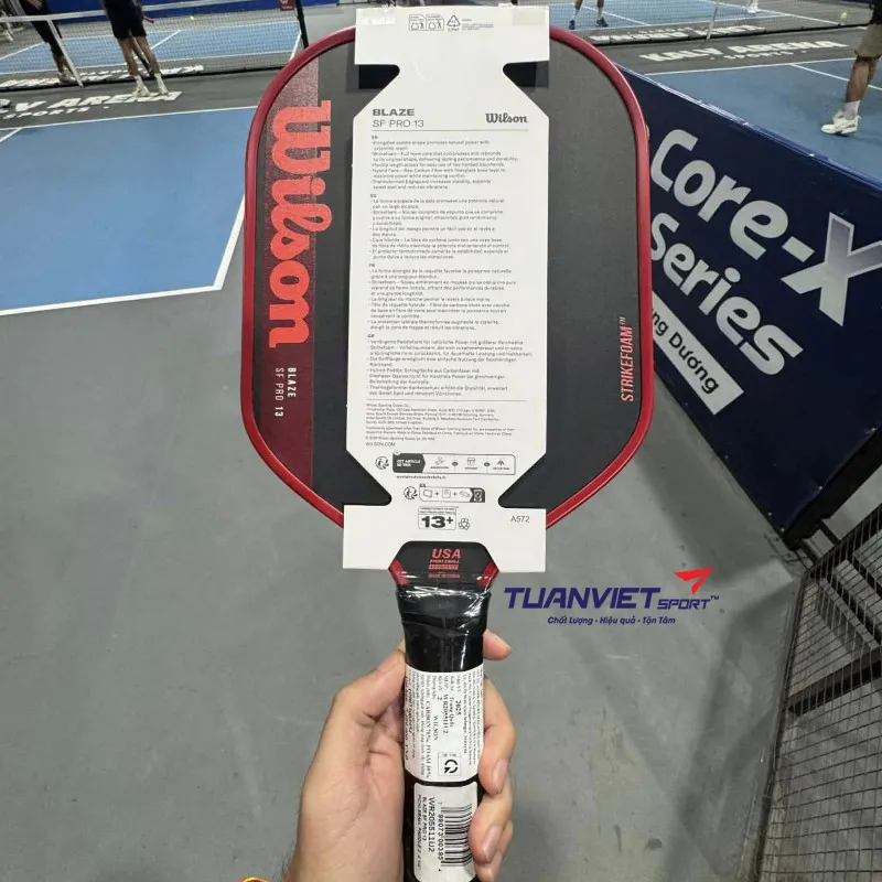 H&igrave;nh ảnh thực tế của Vợt Pickleball Wilson Blaze SF Pro 13