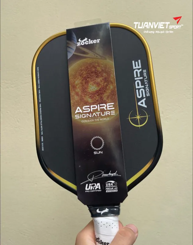 H&igrave;nh ảnh thực tế của Vợt Pickleball Zocker Aspire Signature