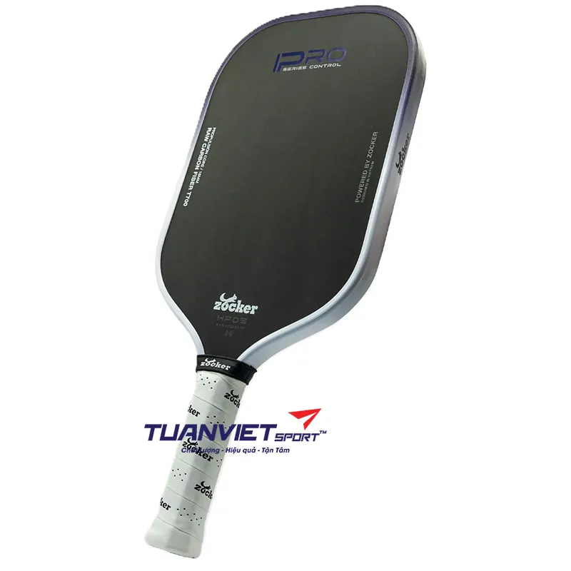 Vợt Pickleball Zocker Happy HP05 Pro Series Control White/Purple