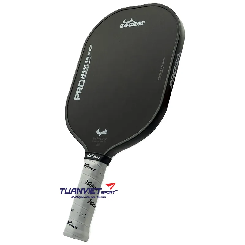 Vợt Pickleball Zocker Happy HP07 Pro Series Balance - Màu Đen