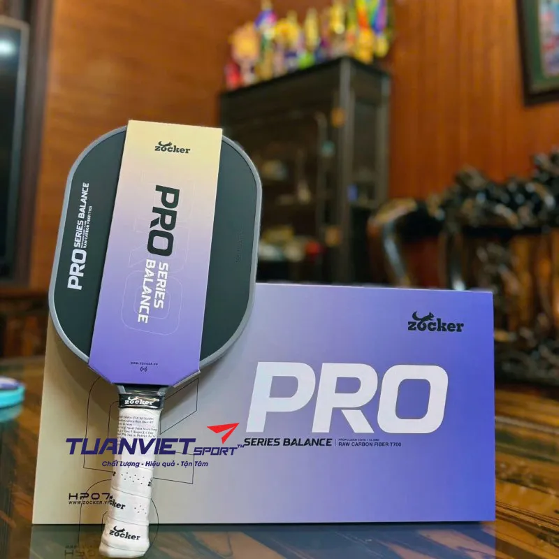 Vợt Pickleball Zocker Happy HP07 Pro Series Balance - Màu Xám