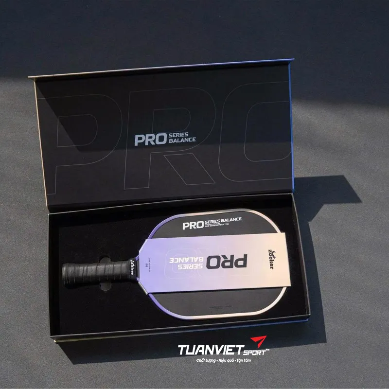 Vợt Pickleball Zocker Happy HP07 Pro Series Balance - Màu Tím/Vàng