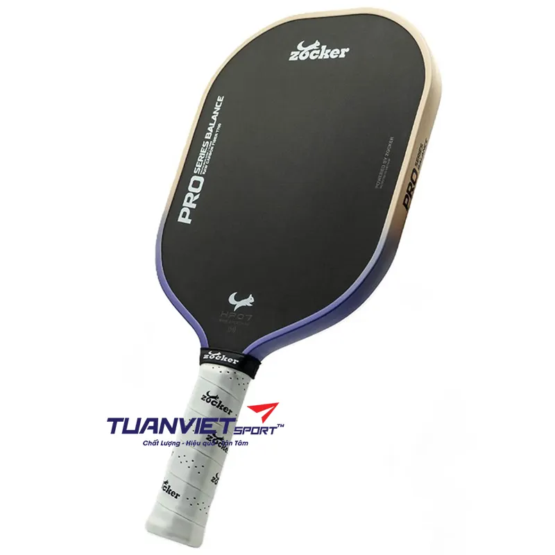 Vợt Pickleball Zocker Happy HP07 Pro Series Balance - Màu Tím/Vàng