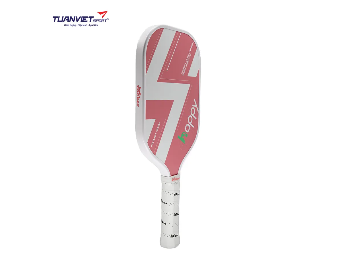Vợt Pickleball Zocker Happy HP1 Standard Thunder White/Pink