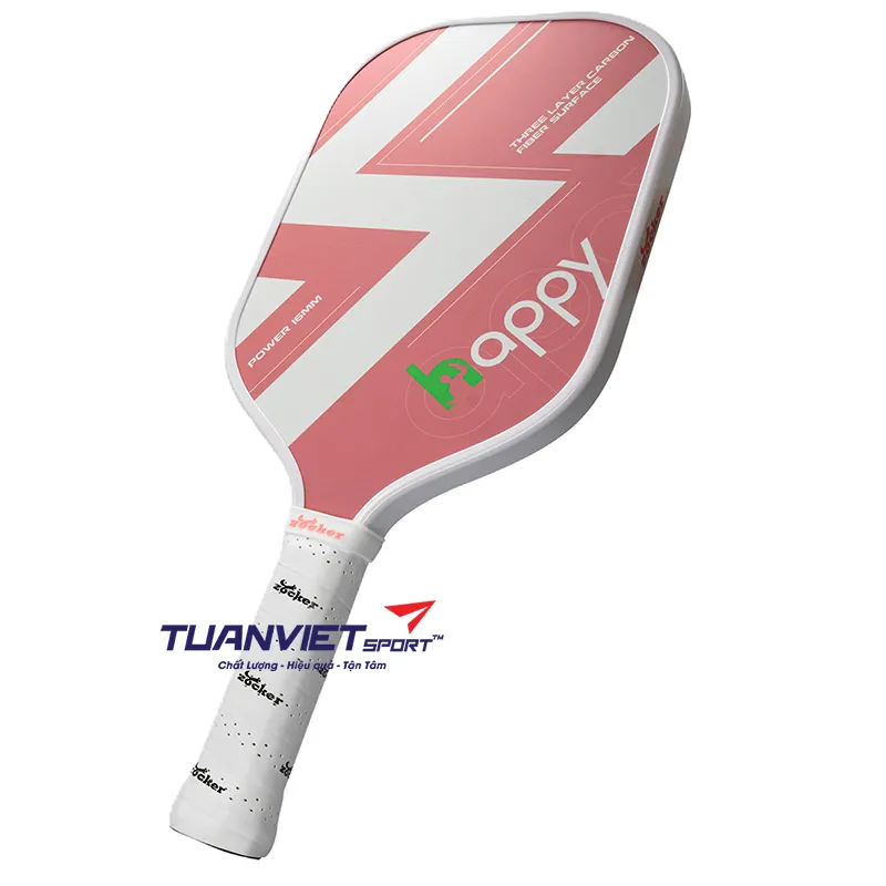 Vợt Pickleball Zocker Happy HP1 Standard Thunder White/Pink