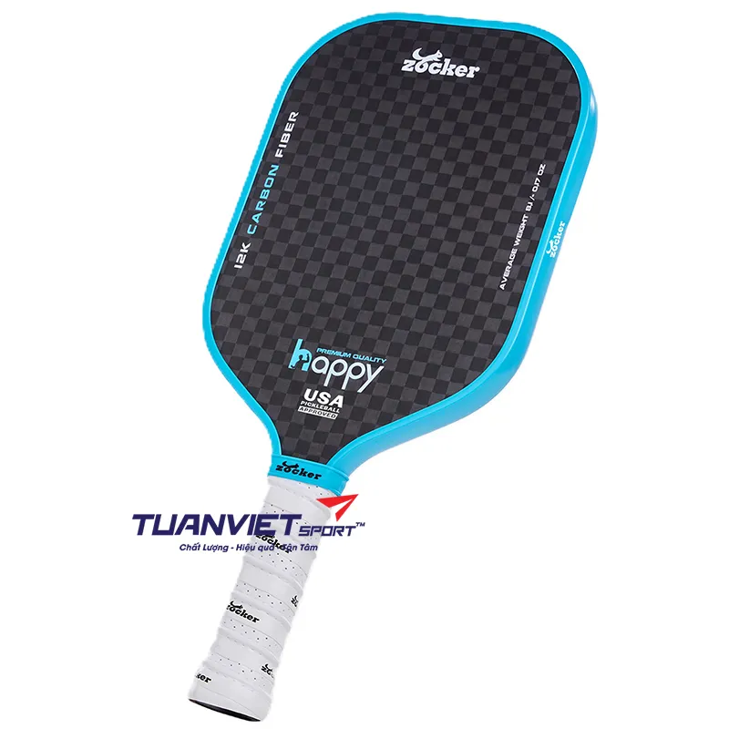 Vợt Pickleball Zocker Happy HP3 Premium Quality Blue