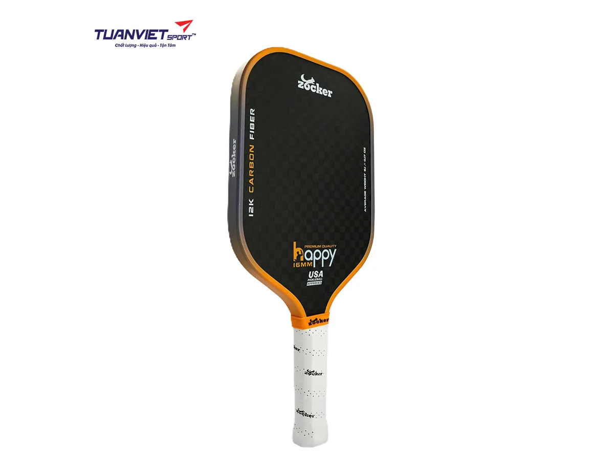 Vợt Pickleball Zocker Happy HP3 Premium Quality Orange