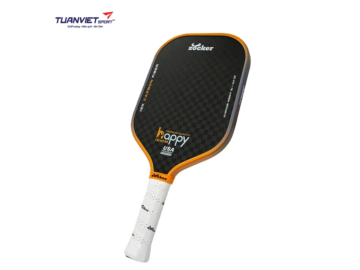 Vợt Pickleball Zocker Happy HP3 Premium Quality Orange