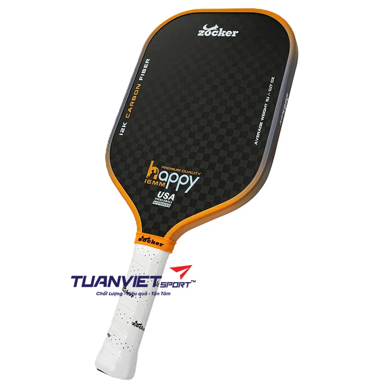 Vợt Pickleball Zocker Happy HP3 Premium Quality Orange