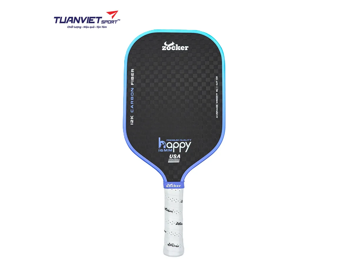 Vợt Pickleball Zocker Happy HP3 Premium Quality Purple Gradient