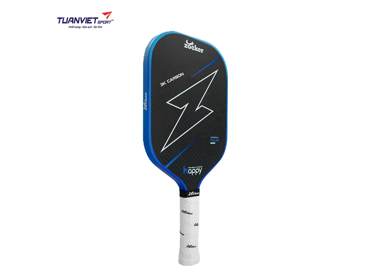 Vợt Pickleball Zocker HP02 Plus Edgeless Super Quality Blue