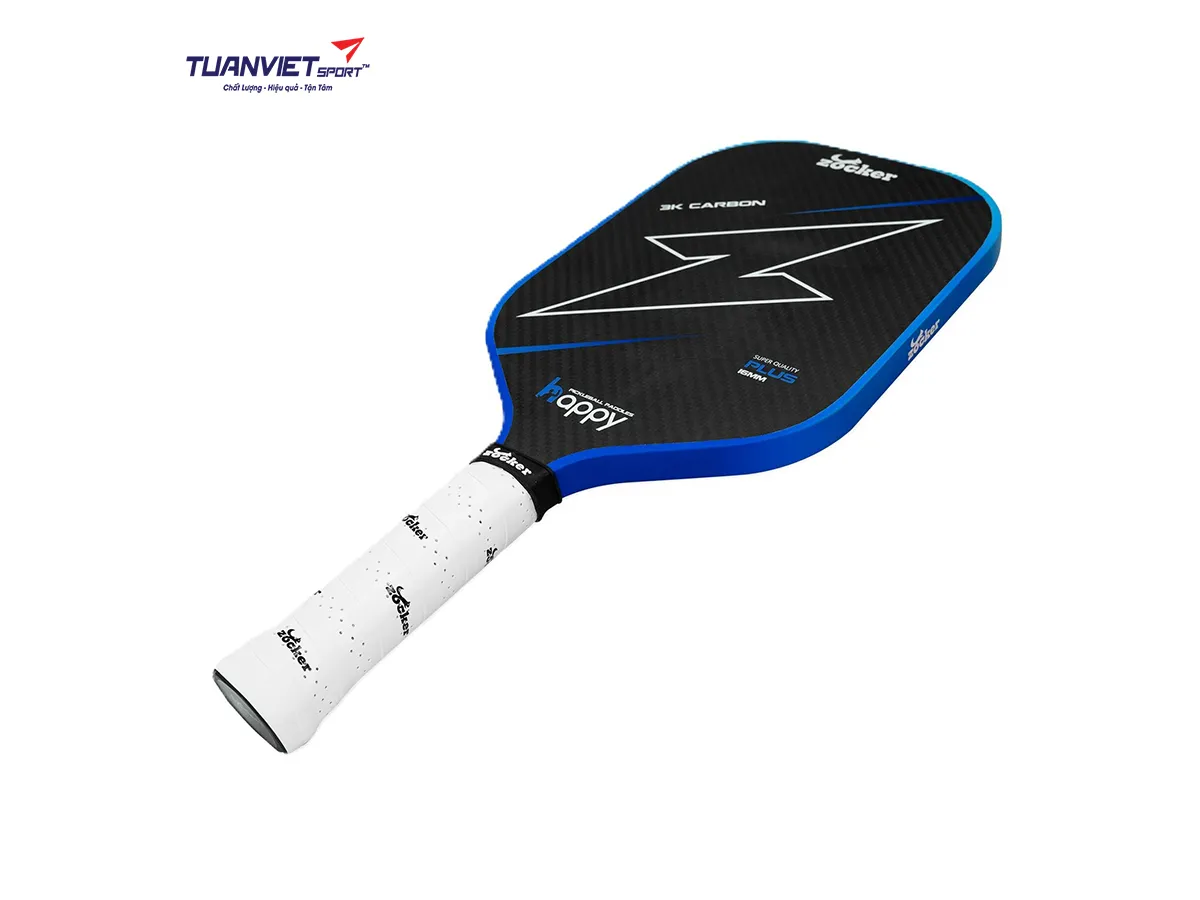 Vợt Pickleball Zocker HP02 Plus Edgeless Super Quality Blue
