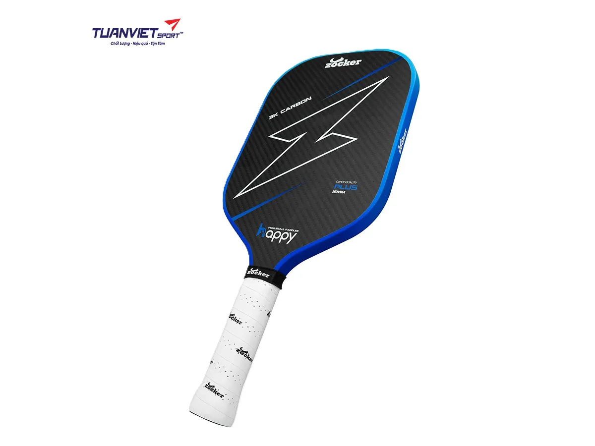 Vợt Pickleball Zocker HP02 Plus Edgeless Super Quality Blue