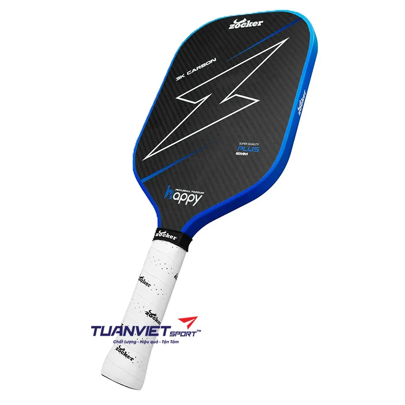 Vợt Pickleball Zocker HP02 Plus Edgeless Super Quality Blue