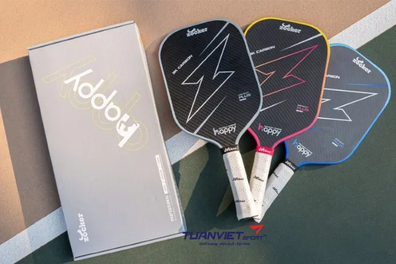 Vợt Pickleball Zocker HP02 Plus Edgeless Super Quality Blue