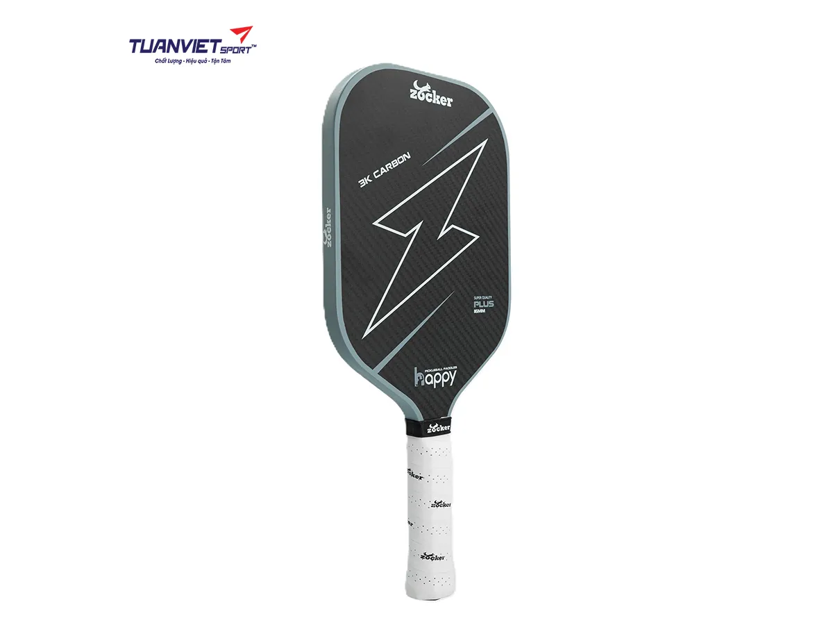Vợt Pickleball Zocker HP02 Plus Edgeless Super Quality Gray