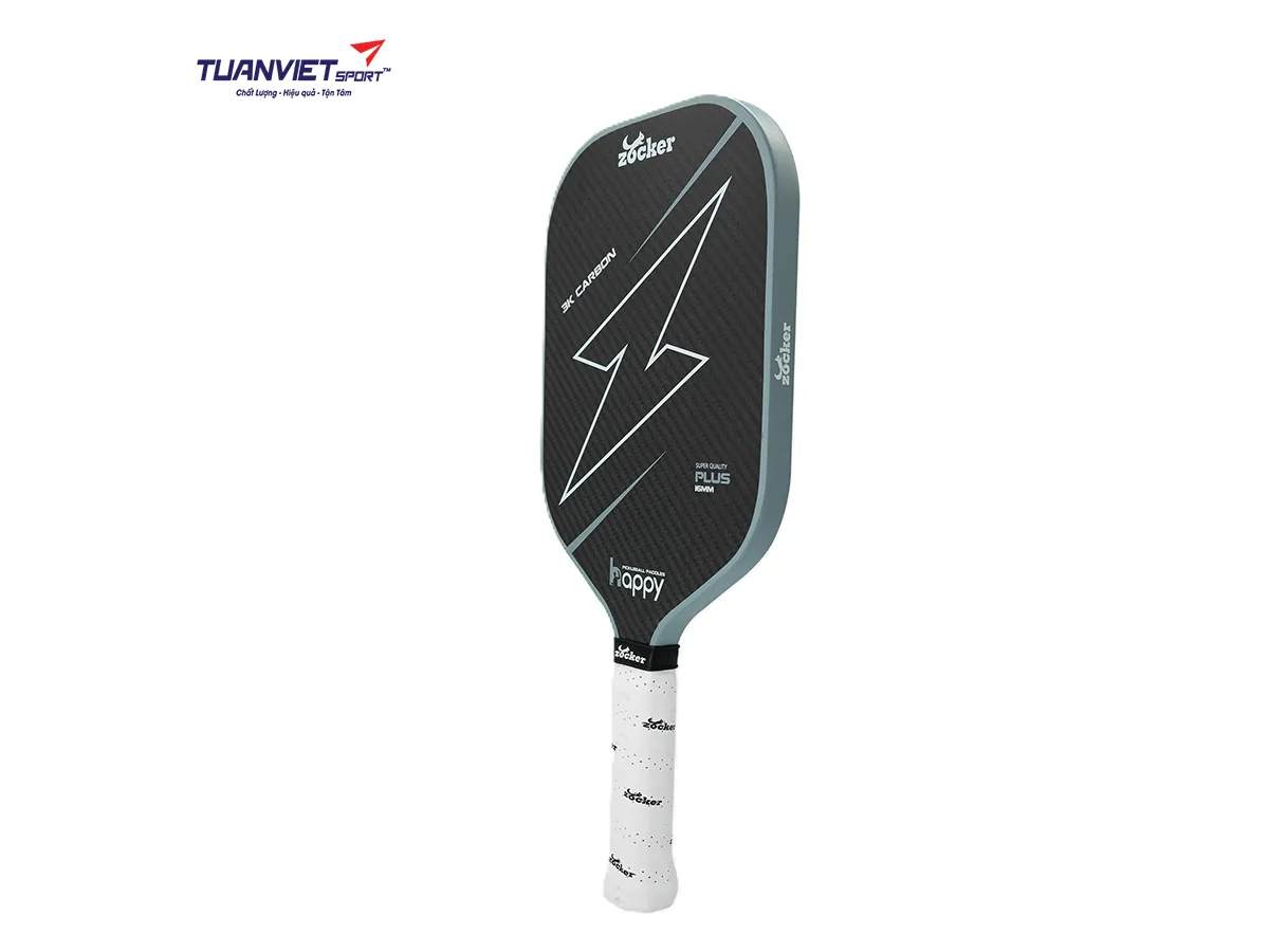 Vợt Pickleball Zocker HP02 Plus Edgeless Super Quality Gray