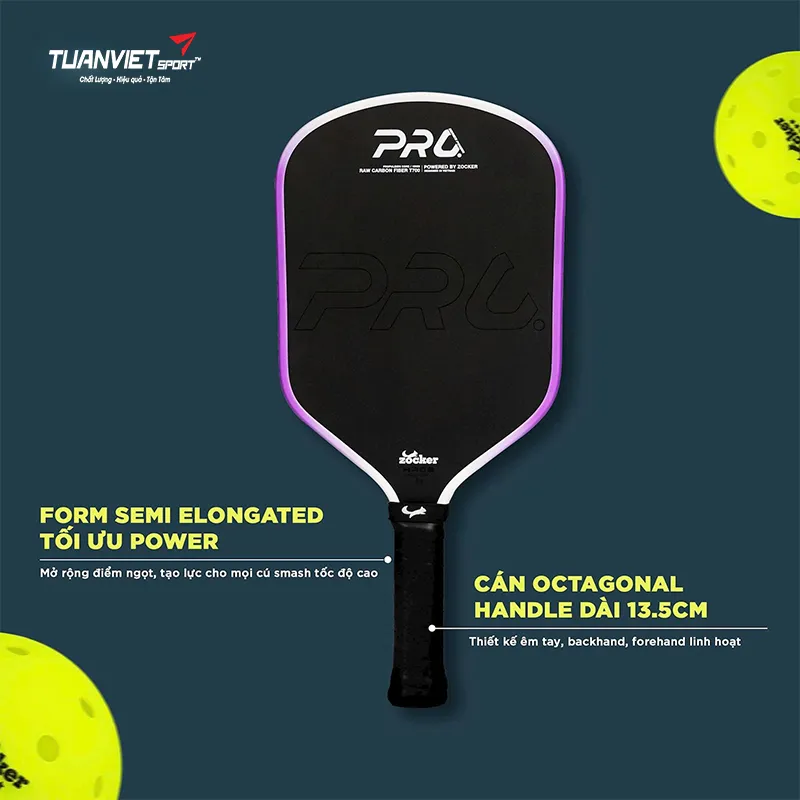 Công nghệ nổi bật của Vợt Pickleball Zocker HP06 Pro Series Power 