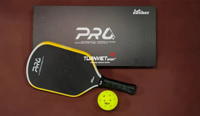 Vợt Pickleball Zocker HP06 Pro Series Power - Yellow
