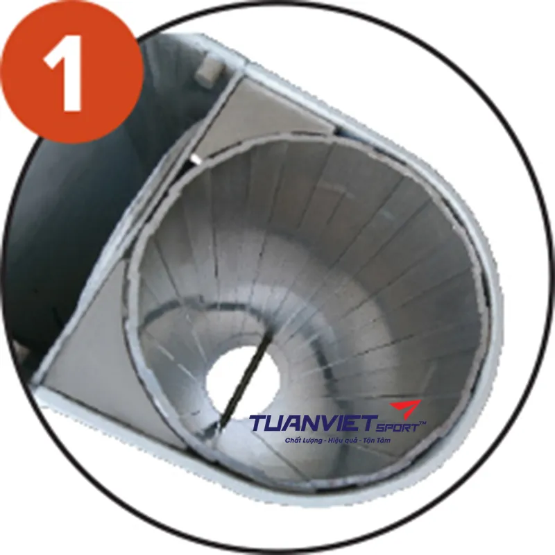 Nòng chôn nhôm trụ tennis Sodex Sport S25369BR