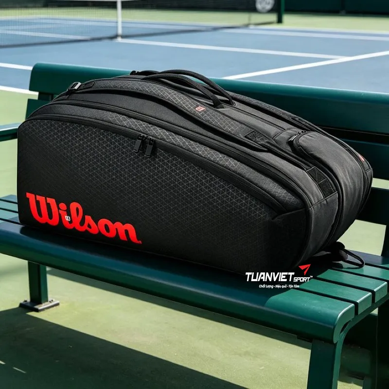 T&uacute;i Đựng Vợt Tennis Wilson Clash V3 Super Tour 15 Pack