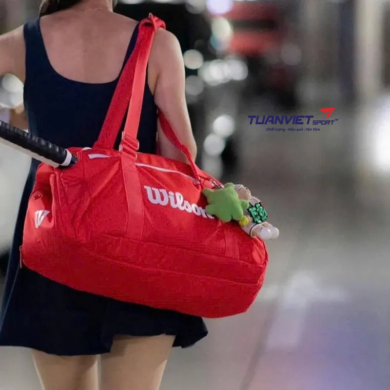 T&uacute;i Đựng Vợt Tennis Wilson Super Tour Red Small Duffel